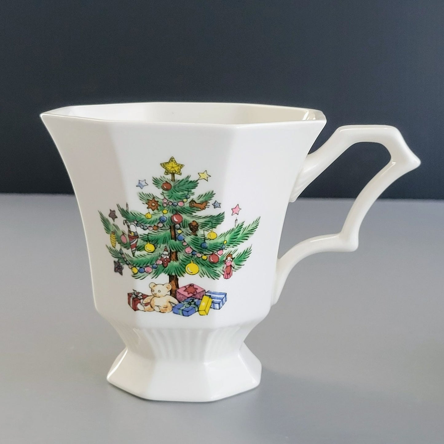 Nikko Christmastime Classic Collection Cup & Saucer, 2 SETS, c.1979-83