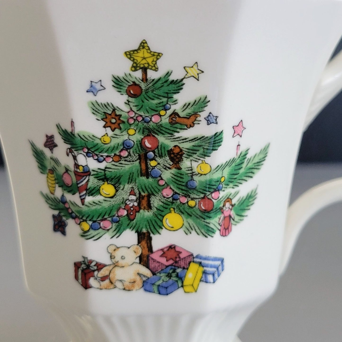 Nikko Christmastime Classic Collection Cup & Saucer, 2 SETS, c.1979-83