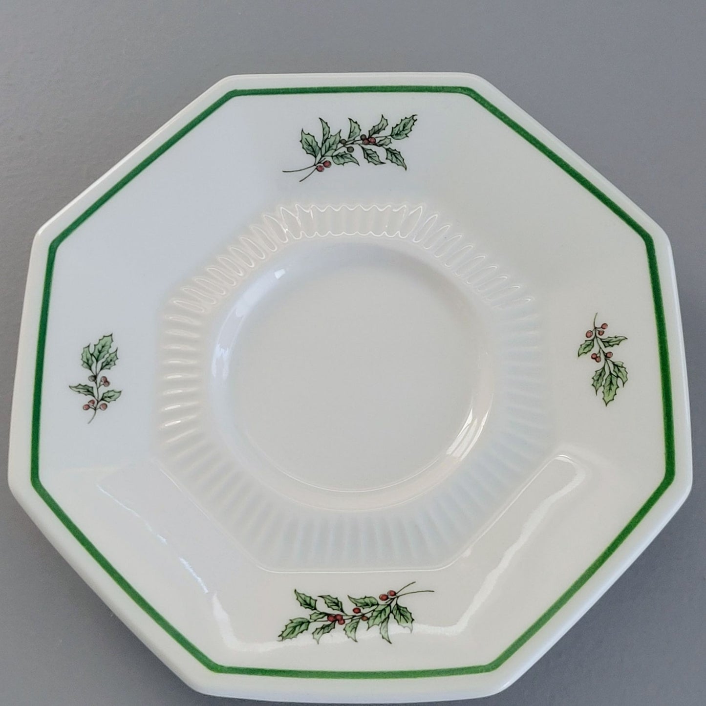 Nikko Christmastime Classic Collection Cup & Saucer, 2 SETS, c.1979-83