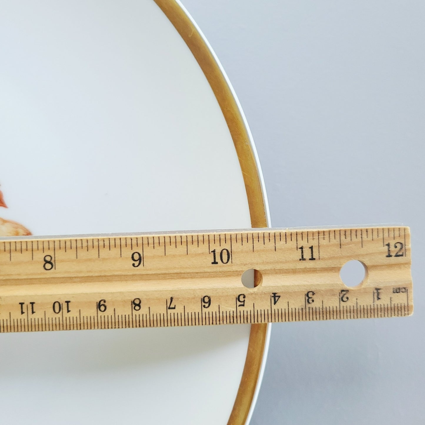 PM Jaeger & Co. Harvest Dinner Plate, Grapes & Walnuts, c.1950-60 Bavaria Germany