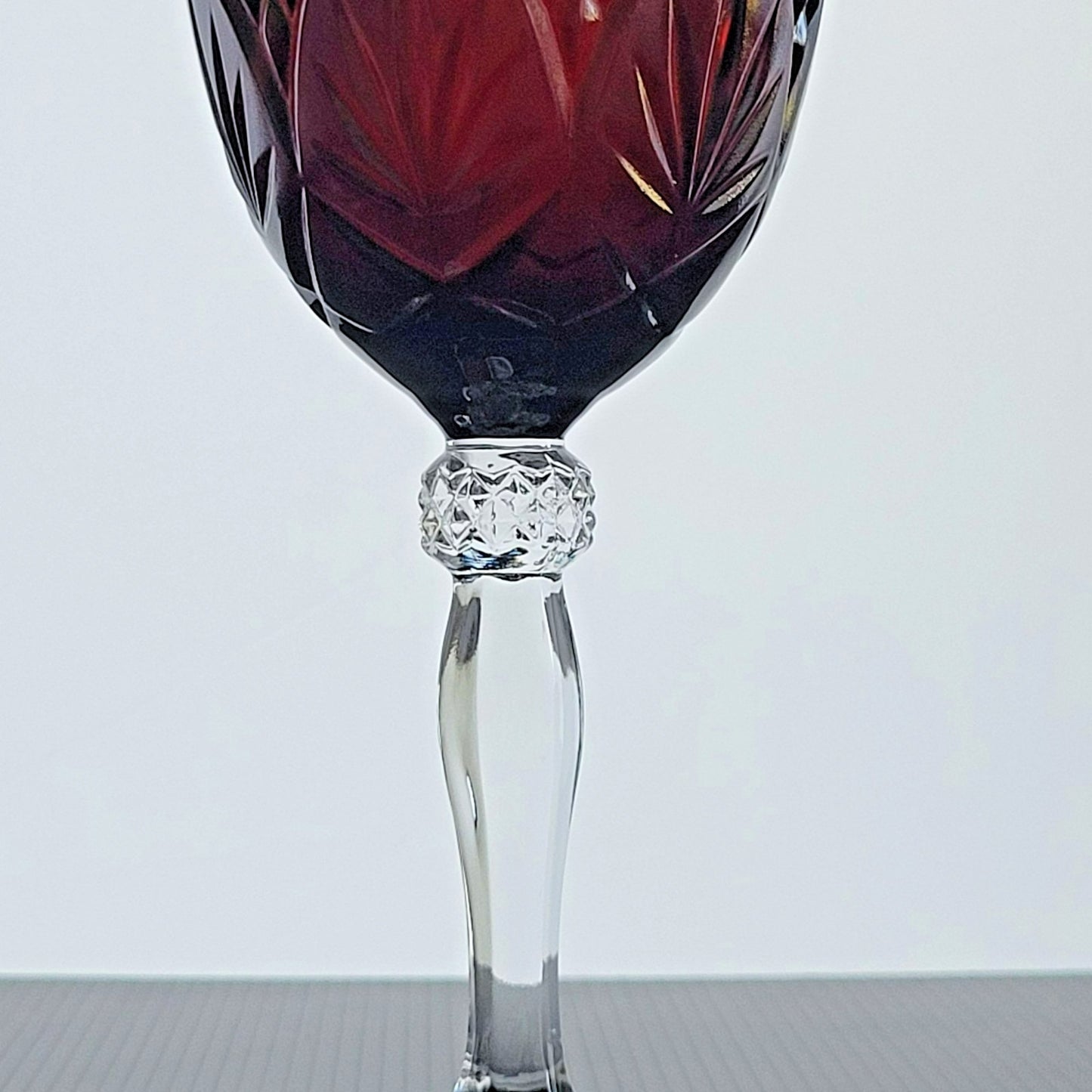 Cristal D'Arques Antique Ruby Water Goblets, Set of 2, Made in France