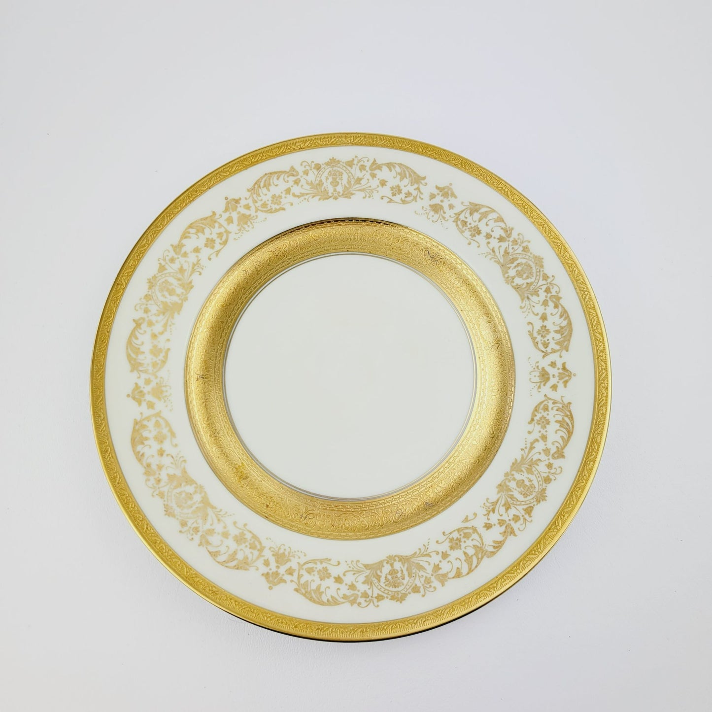 Royal Bayreuth Gold Encrusted Dinner Plate, Made in Germany