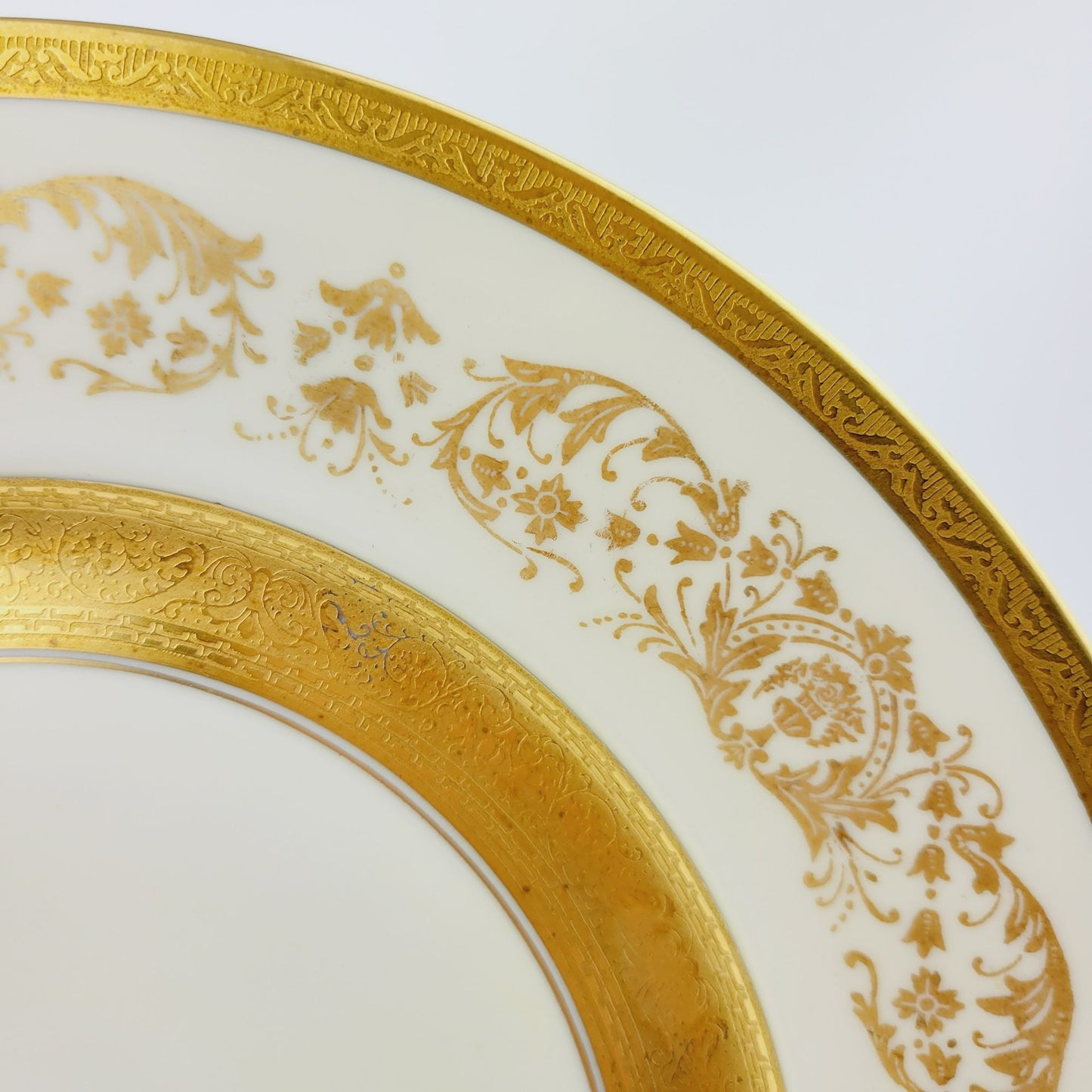 Royal Bayreuth Gold Encrusted Dinner Plate, Made in Germany