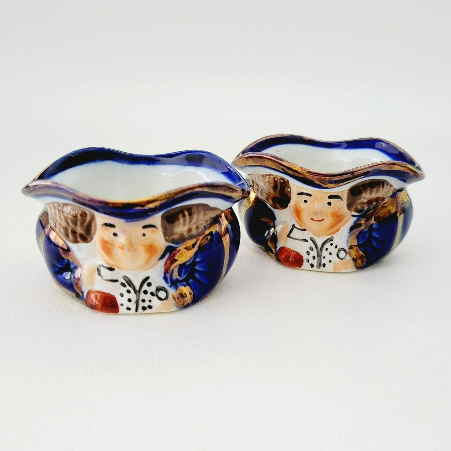 Double Sided Toby Miniature Tea Set, by Old Castle Made in England