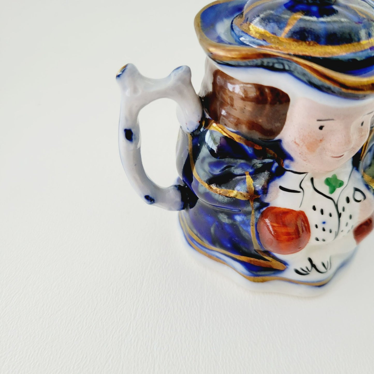 Double Sided Toby Miniature Tea Set, by Old Castle Made in England