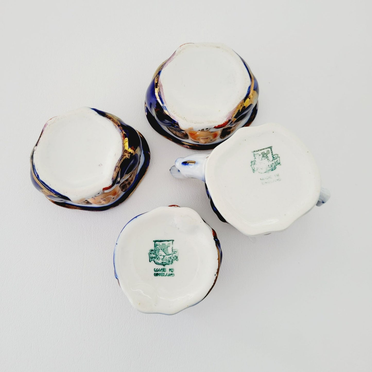 Double Sided Toby Miniature Tea Set, by Old Castle Made in England