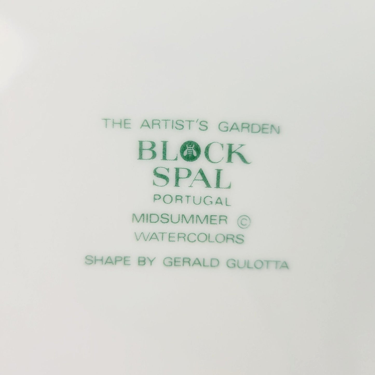 Block Spal Salad Plate Set of 2, Artist's Garden Midsummer Watercolor