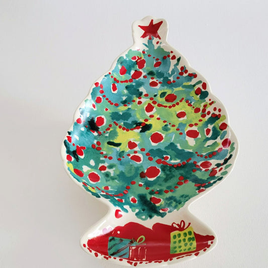 Lenox Holiday Tree Canape Plate 10"