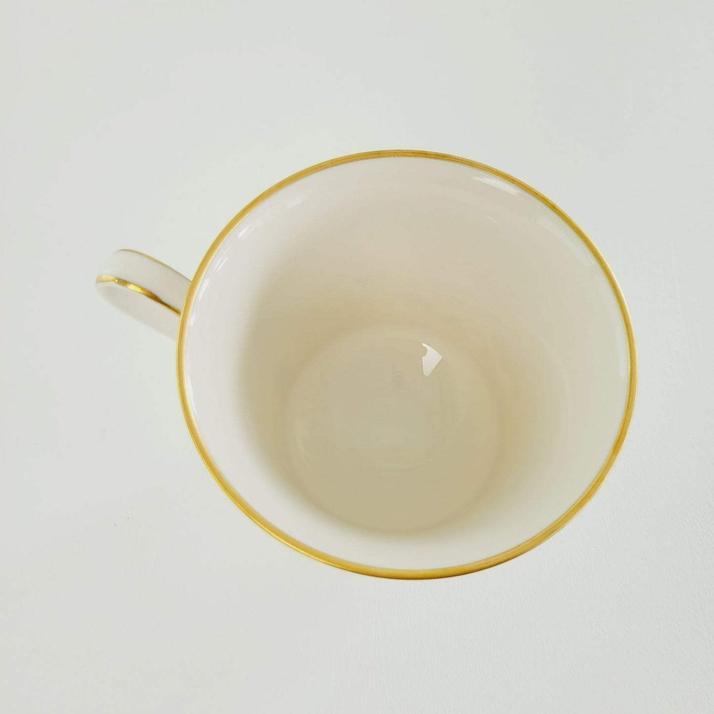 Noritake Asian Song Tea Cup & Saucer Set, Cream with Floral Design & Gold Trim, c.1972-86 Japan