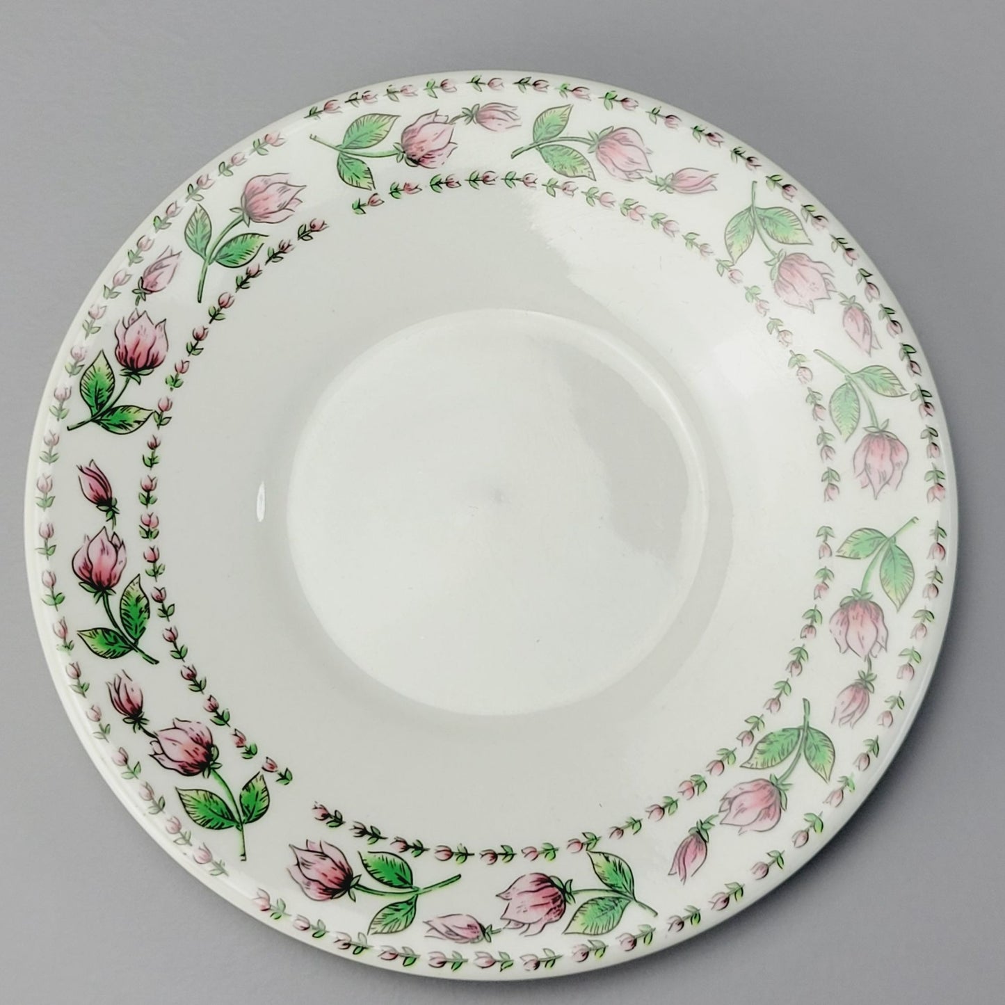 Botanical Gardens Magnolia Flower Cup, Saucer & Salad Plate Set, c1990s