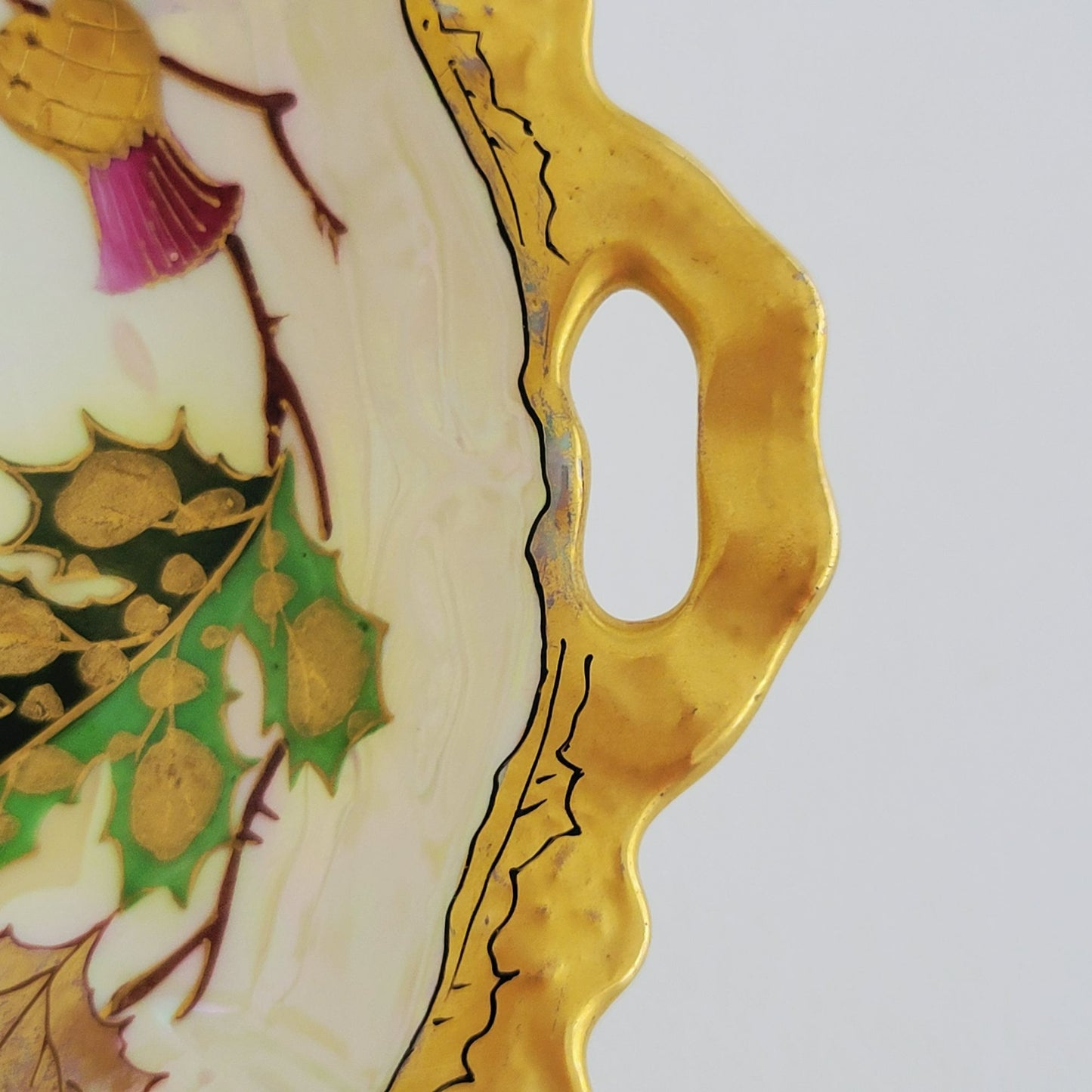 Antique JP Limoges Hand-Painted Trinket Dish, c.1890-1902 France