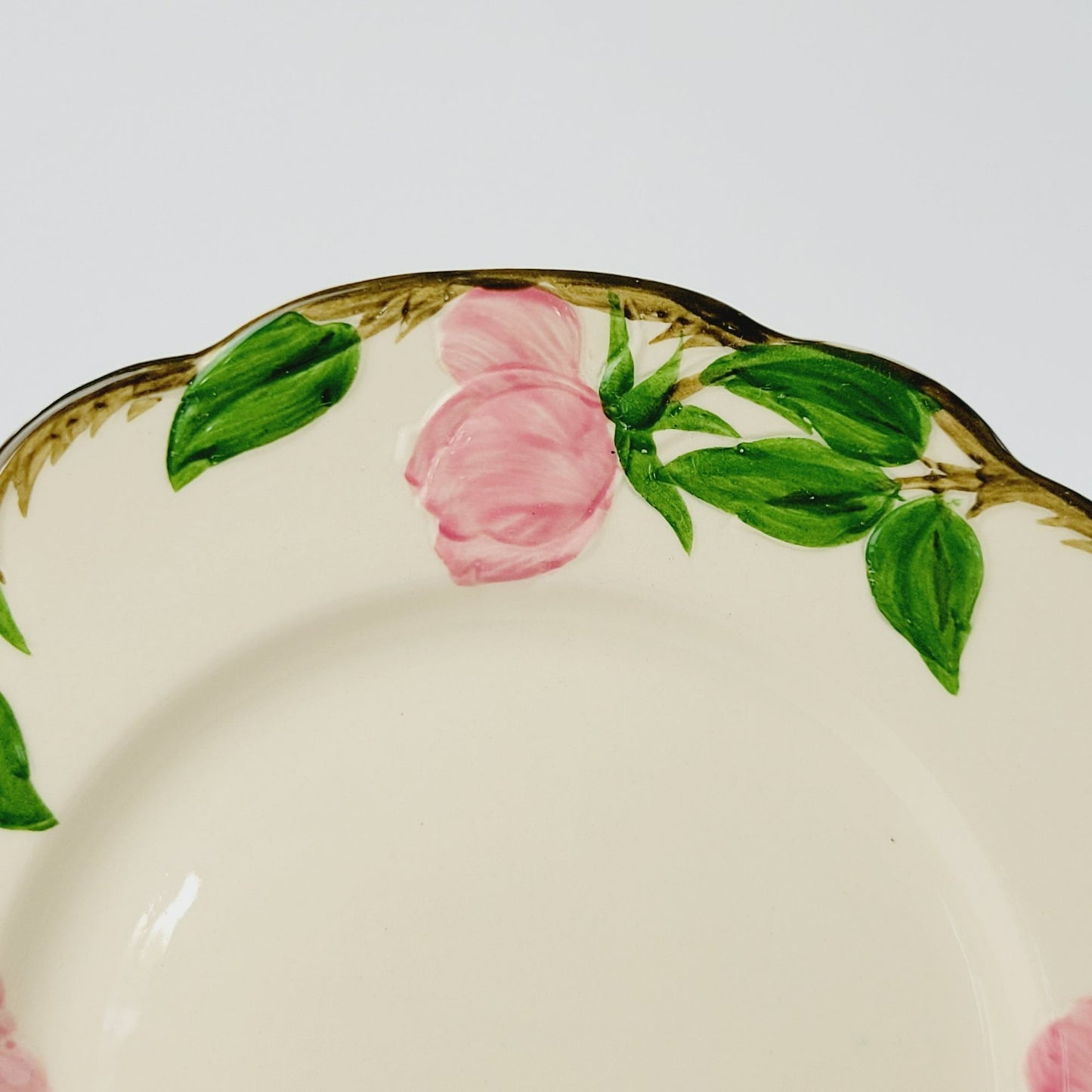 Franciscan Desert Rose Salad Plate c.1949-53, USA Back Stamp