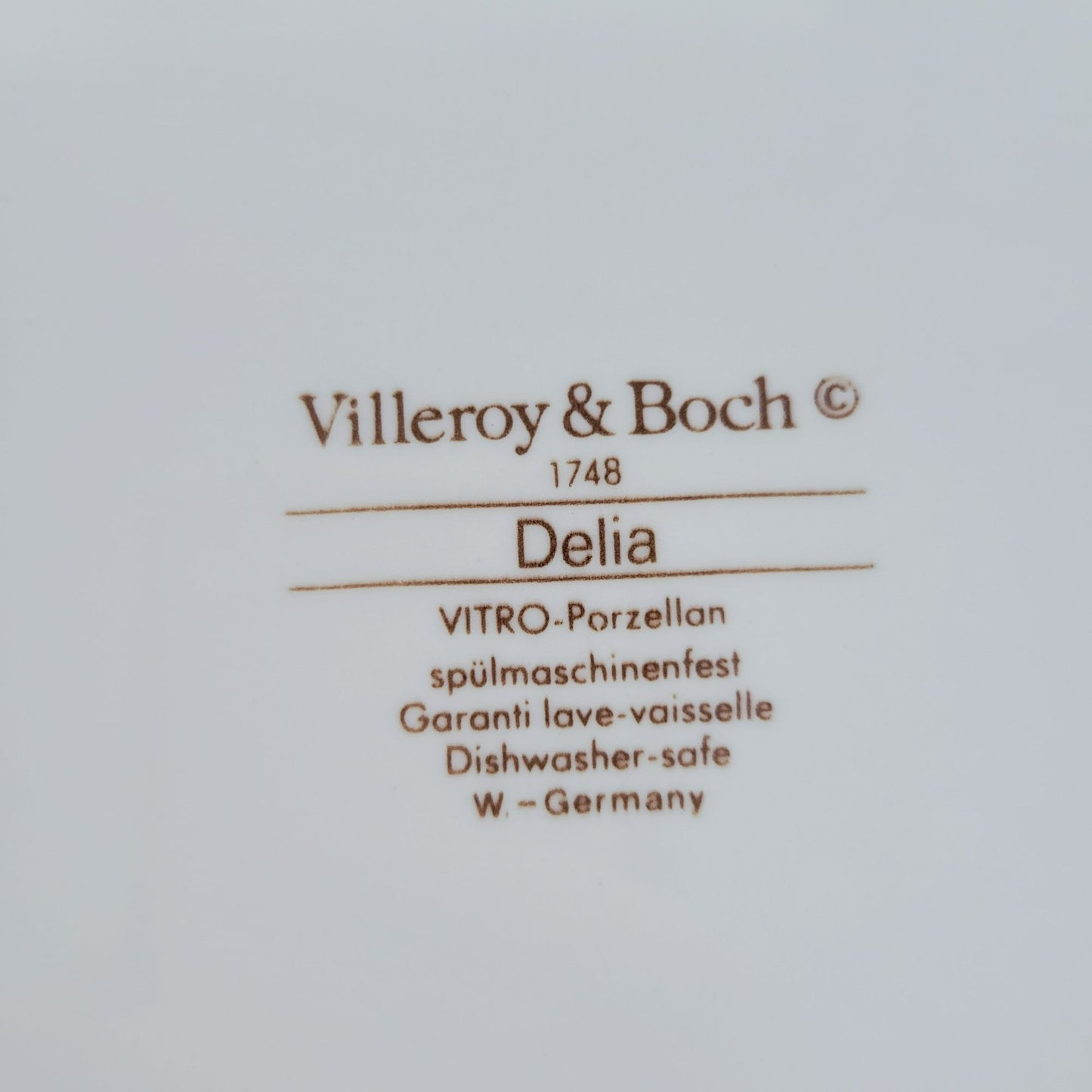 Villeroy & Boch "Delia" 15" Oval Serving Platter, c.1990-94 Germany