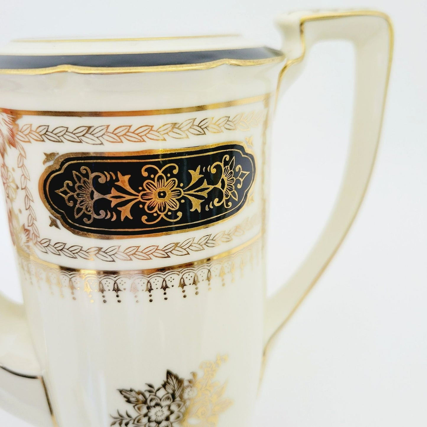 Noritake Art Nouveau Coffee Pot, c1940s Japan