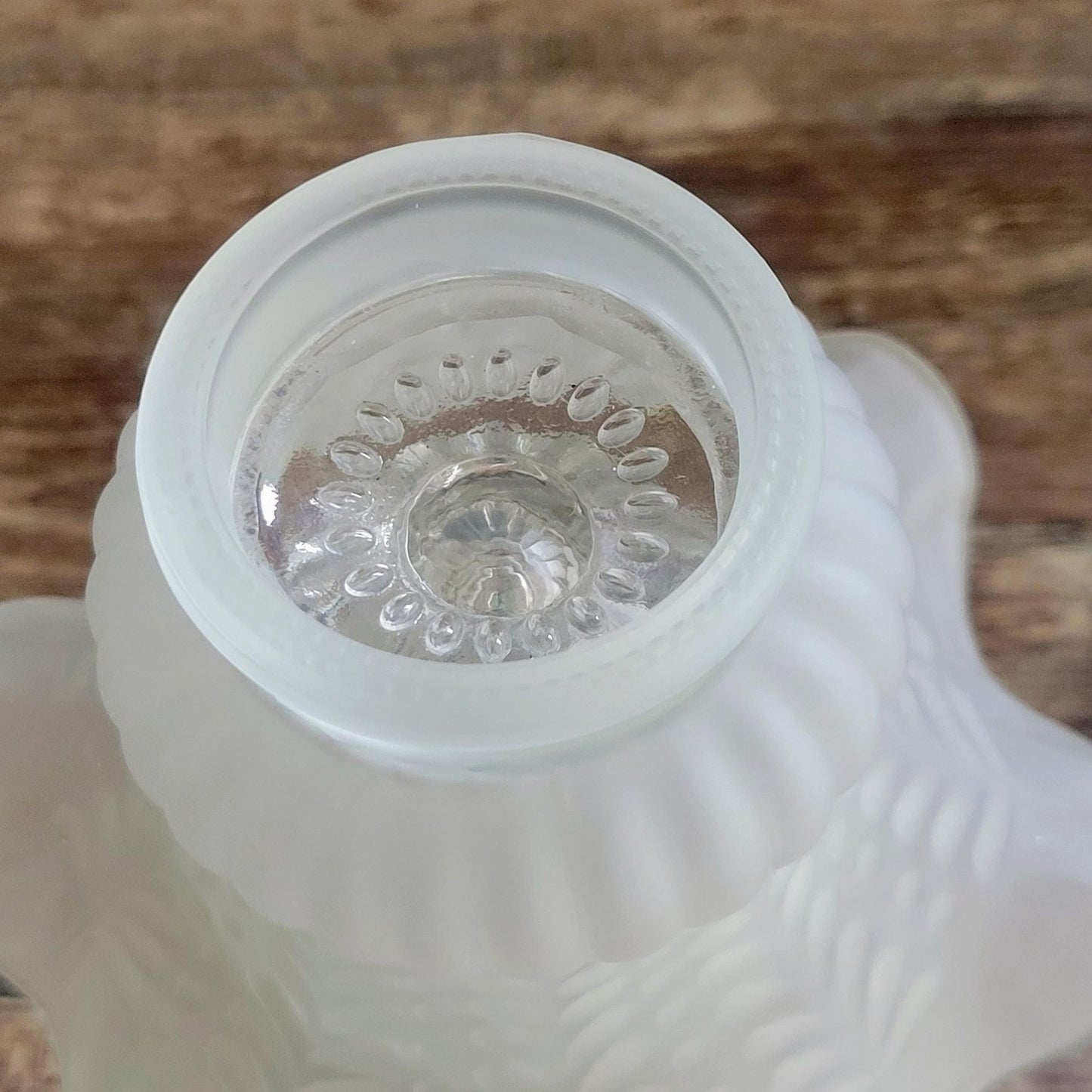 One of a Kind Flameless Candle Lamp, Crafted & Upcycled From Vintage Glass