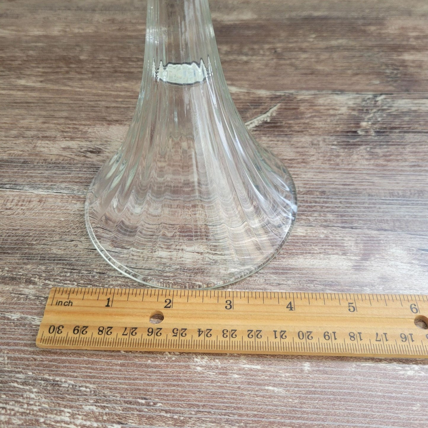 One of a Kind Flameless Candle Lamp, Crafted & Upcycled From Vintage Glass