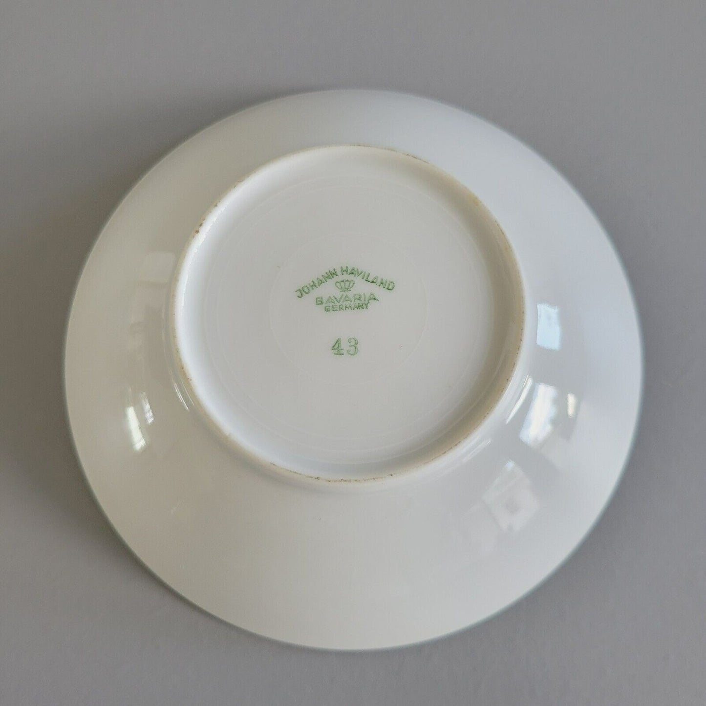 Johann Haviland Wedding Ring Berry Bowl Set of 2, Platinum Trim c.1960s Germany