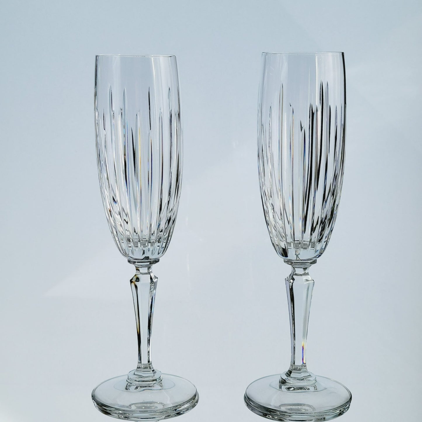 Lenox Decor Cut Crystal Fluted Champagne Glasses, Set Of 2