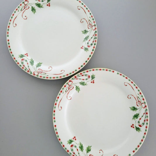 Home Essentials "Tartan Ribbon" Dinner Plate, Set of 2