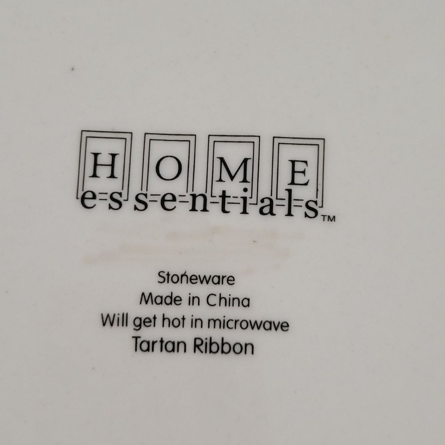 Home Essentials "Tartan Ribbon" Dinner Plate, Set of 2