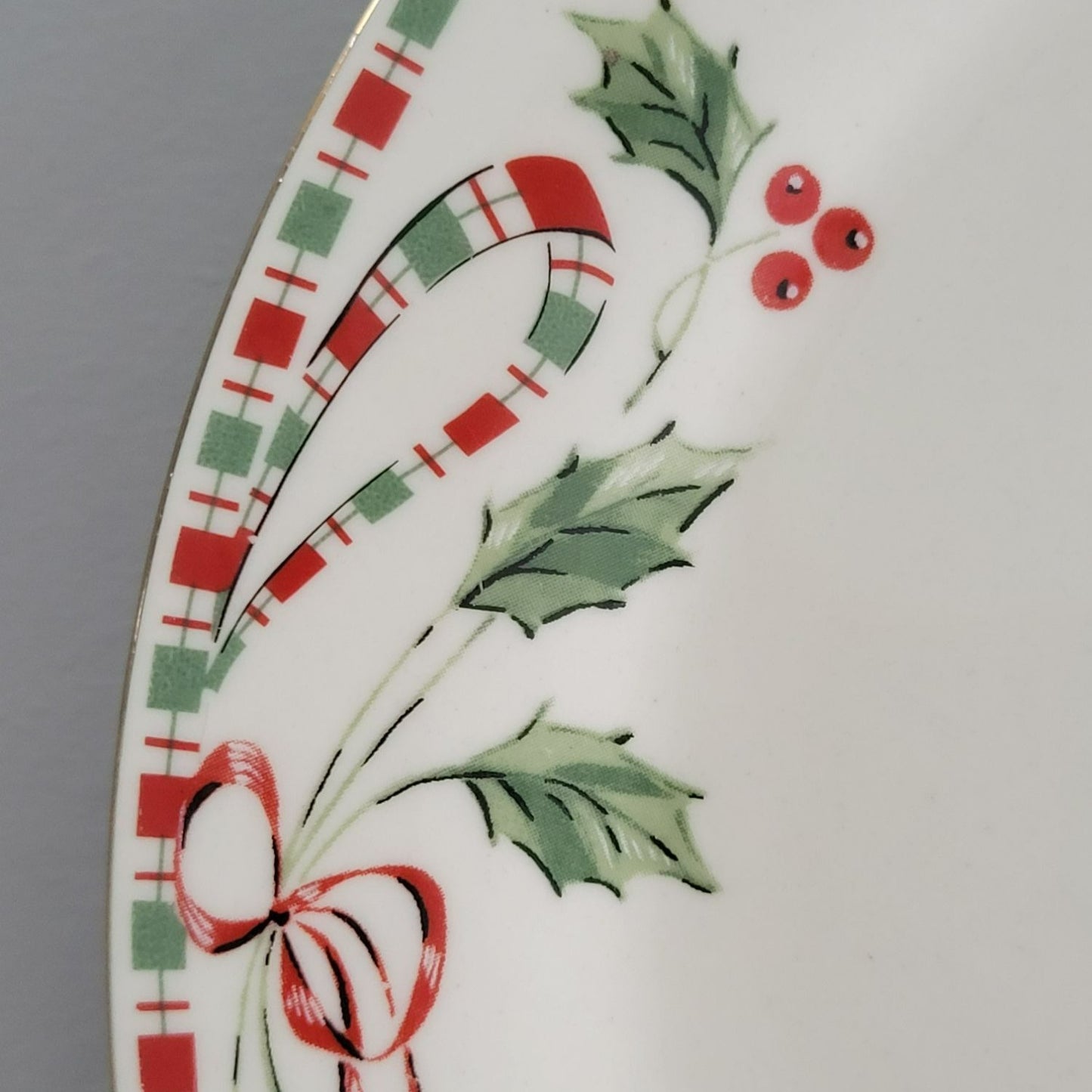 Home Essentials "Tartan Ribbon" Dinner Plate, Set of 2