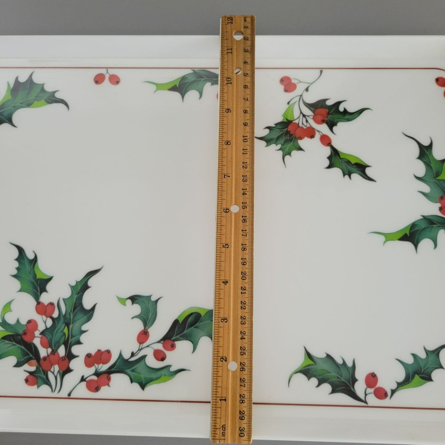 Villeroy & Boch Holly 18" Plastic Serving Tray, Italy c.1991-94