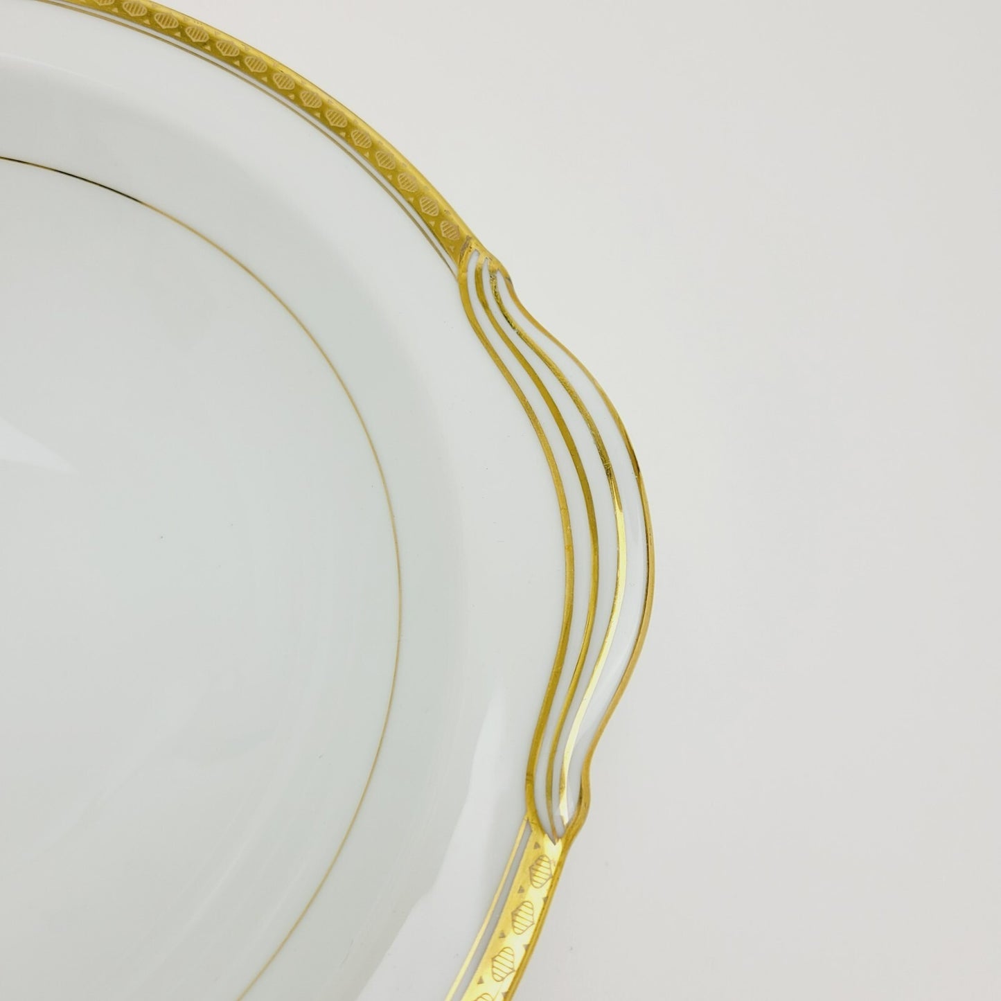 Noritake Richmond 10" Round Serving Bowl, Gold Etched Band