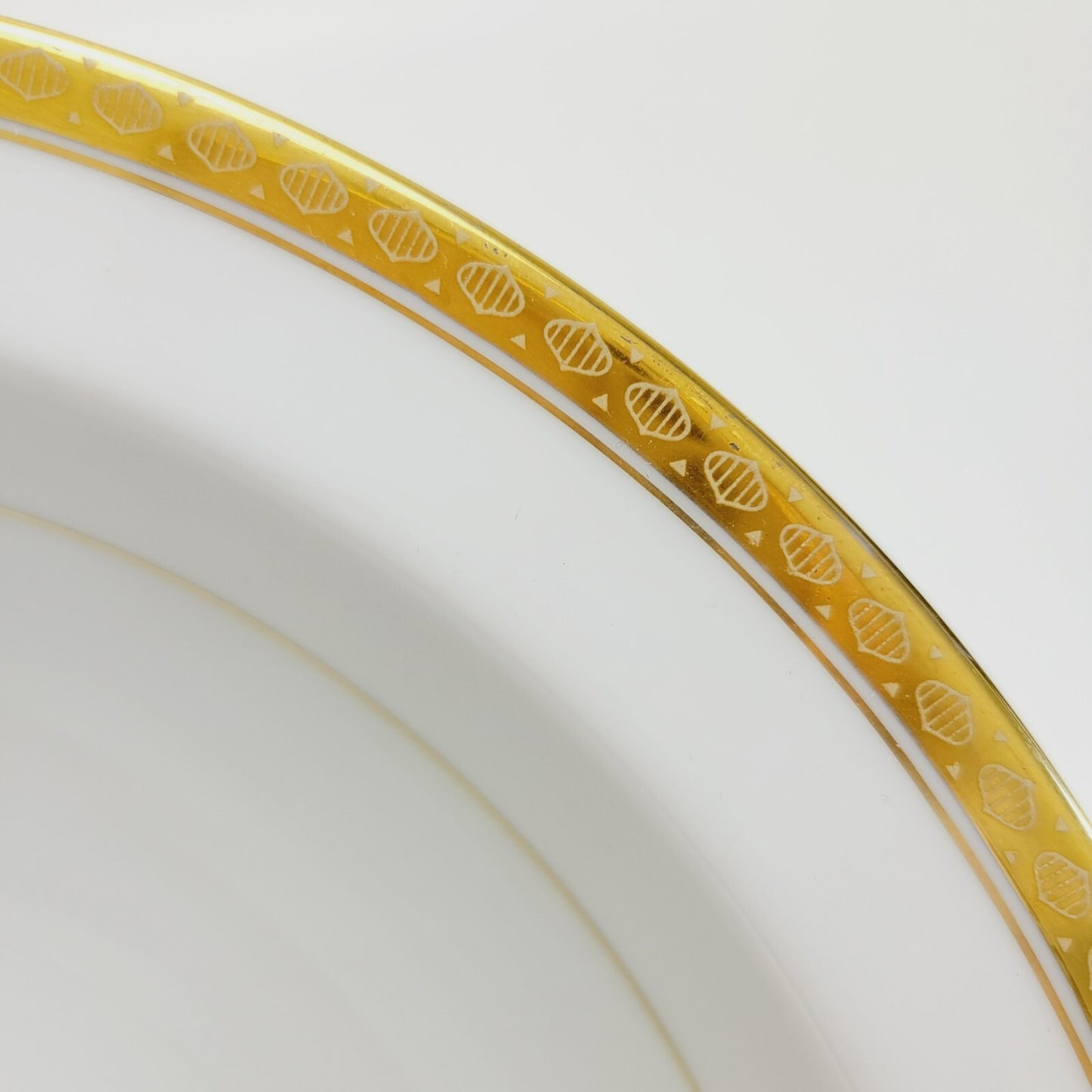 Noritake Richmond 10" Round Serving Bowl, Gold Etched Band