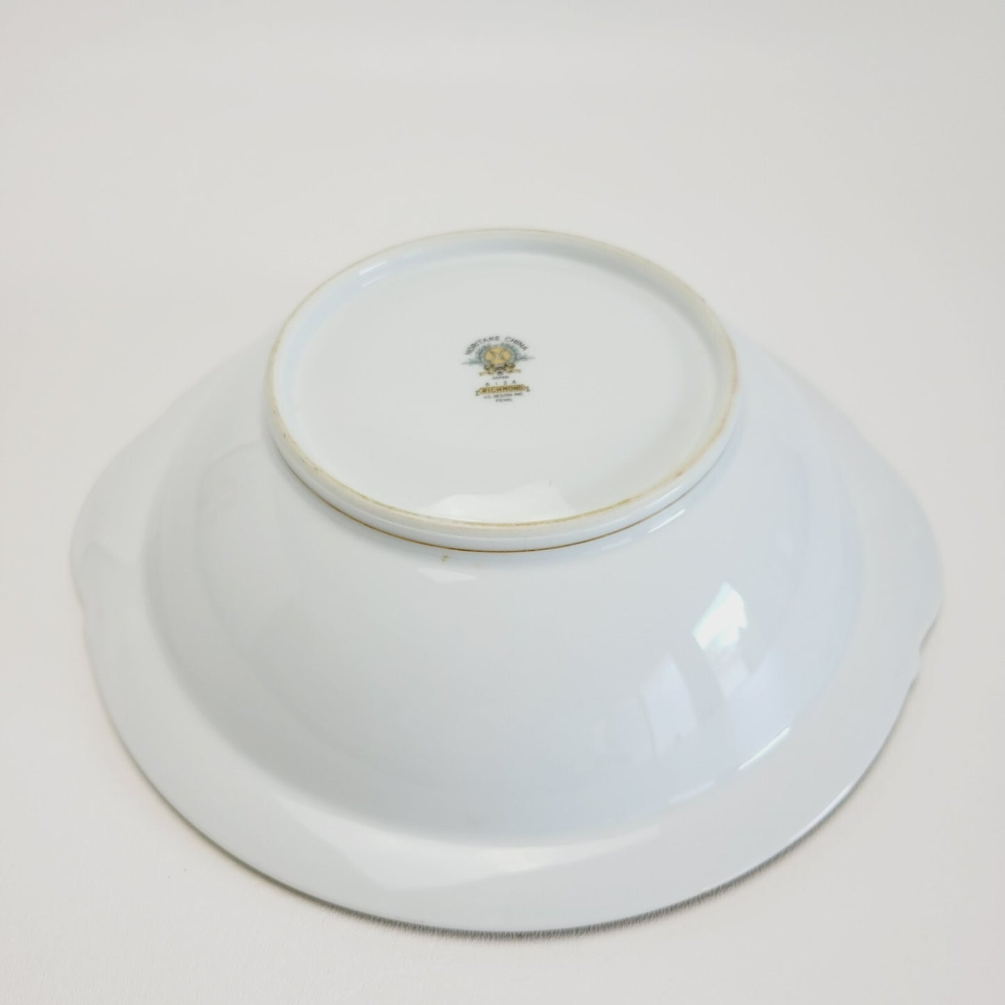 Noritake Richmond 10" Round Serving Bowl, Gold Etched Band