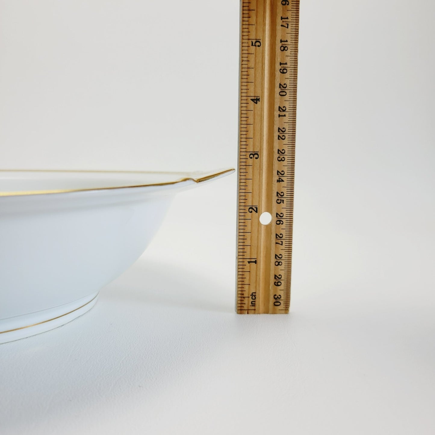 Noritake Richmond 10" Round Serving Bowl, Gold Etched Band