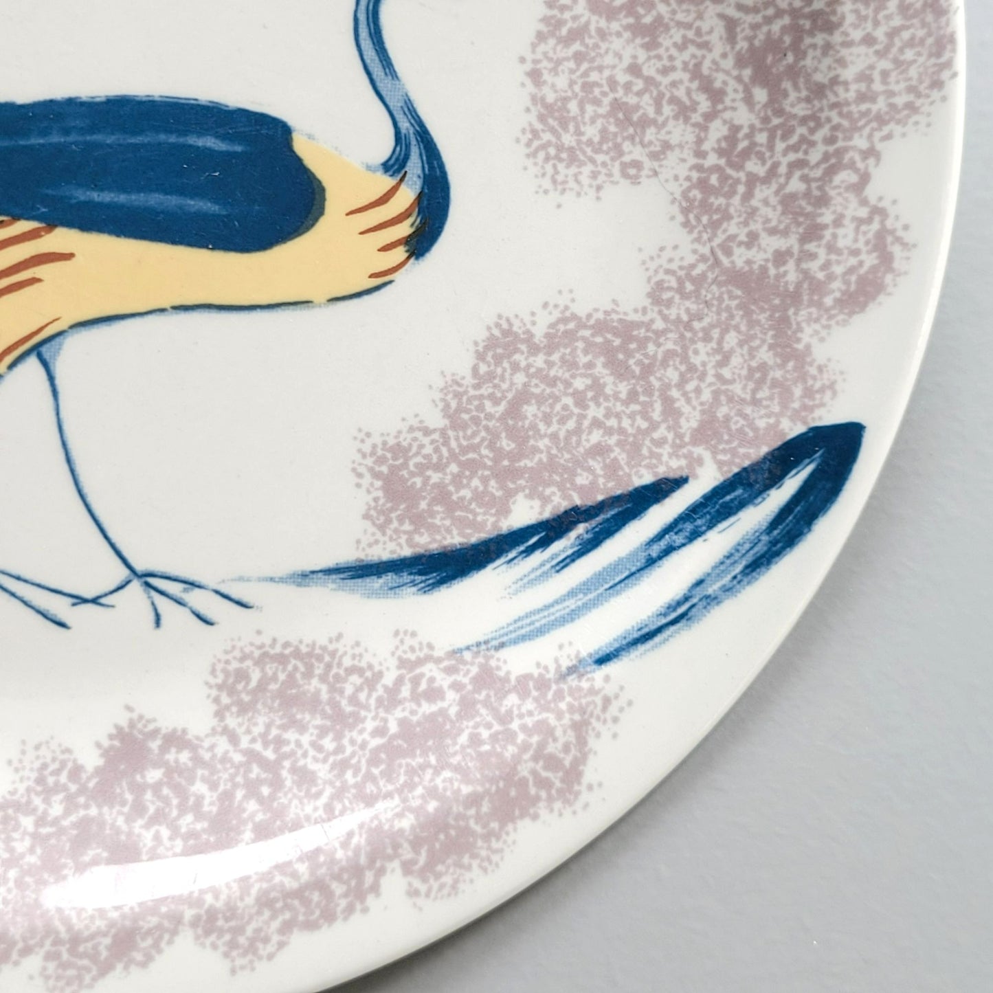 Homer Laughlin Chowning's Tavern Dinner Plate, Peacock Design, Restaurant Ware, USA Made