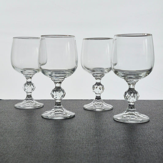 Import Assoc Crystal "Claudia" Wine Glass, Set of 4, Made in Poland