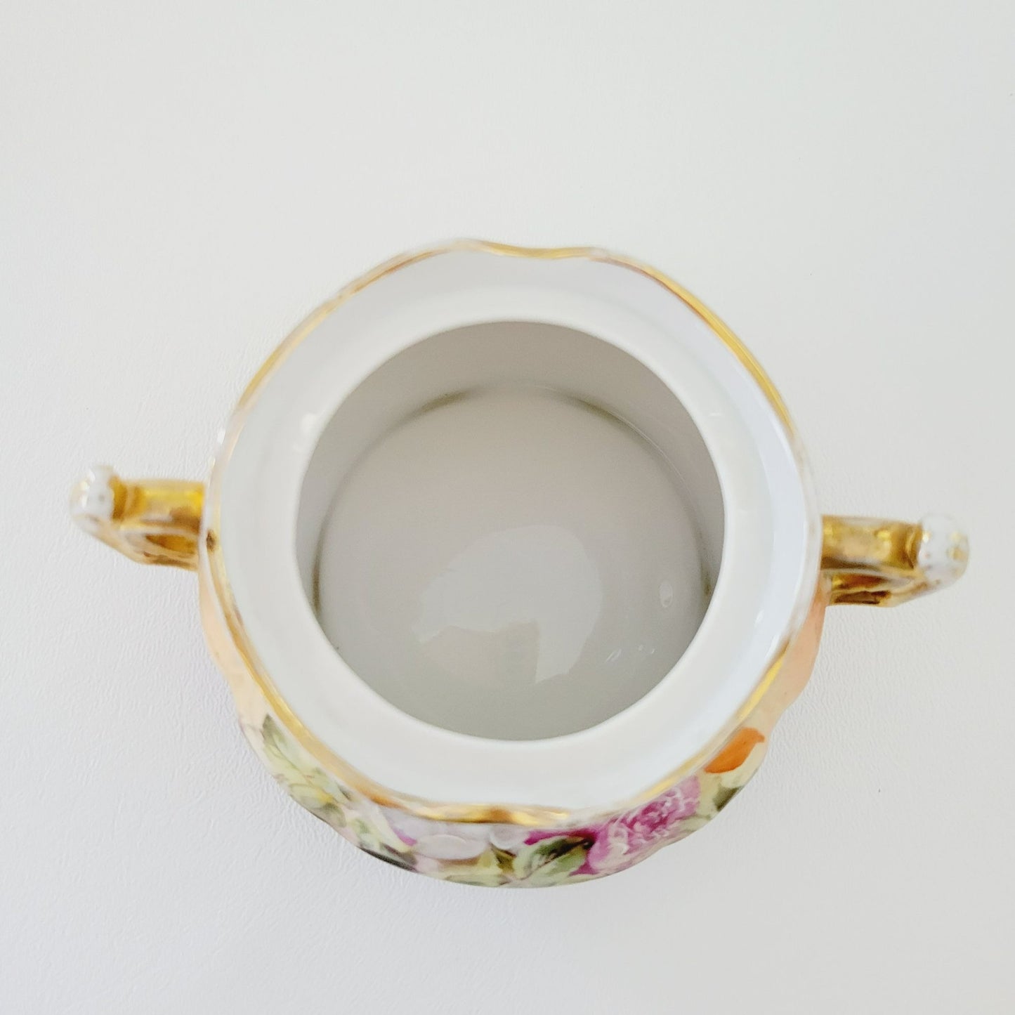 Rare Antique German Hand Painted Floral Creamer & Sugar Bowl, c.1904-1914 Oscar Schlegelmilch