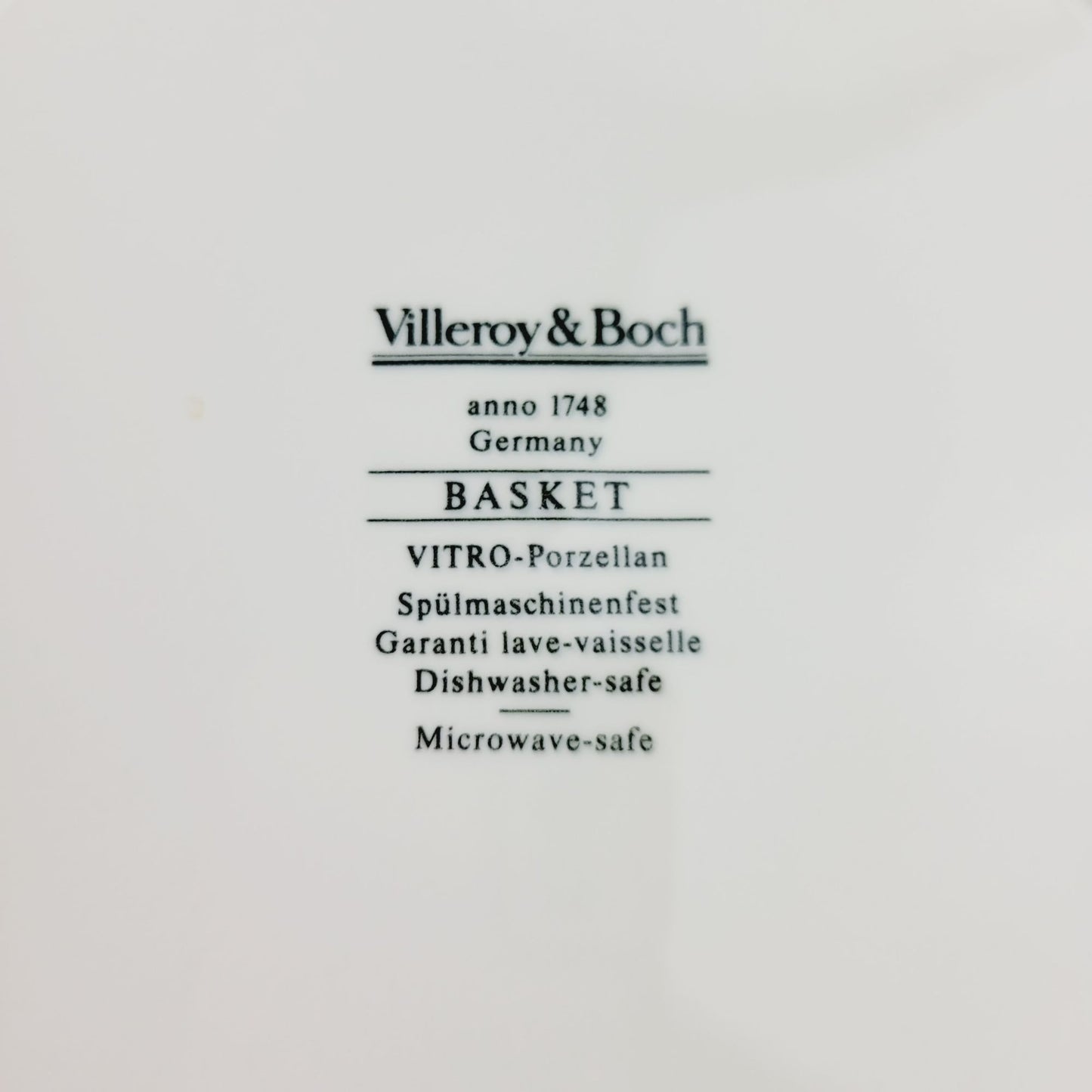 Villeroy & Boch Basket Dinner Plate, Made in Germany