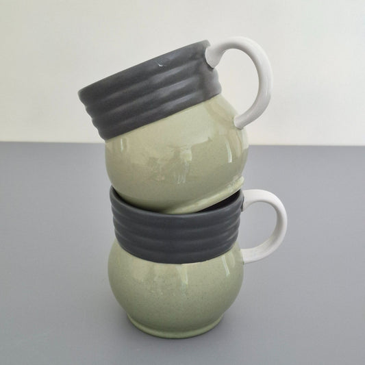 Pfaltzgraff "Sphere" Stoneware Mug, Set of 2, c.2001-07