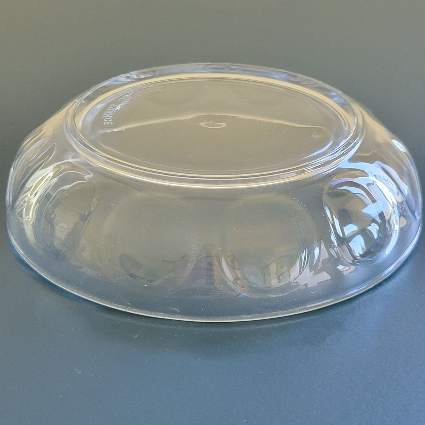 Vintage Arcoroc France Thumbprint Dessert Bowl Set of 4, Individual Small Shallow Salad Bowl Set, Durable Glass Replacement Dishes