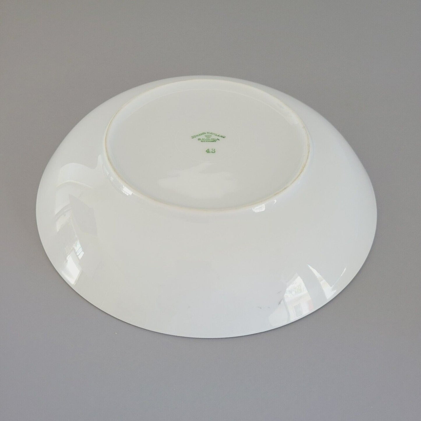 Johann Haviland Wedding Ring Coupe Soup Bowl Platinum Trim c.1960s Germany
