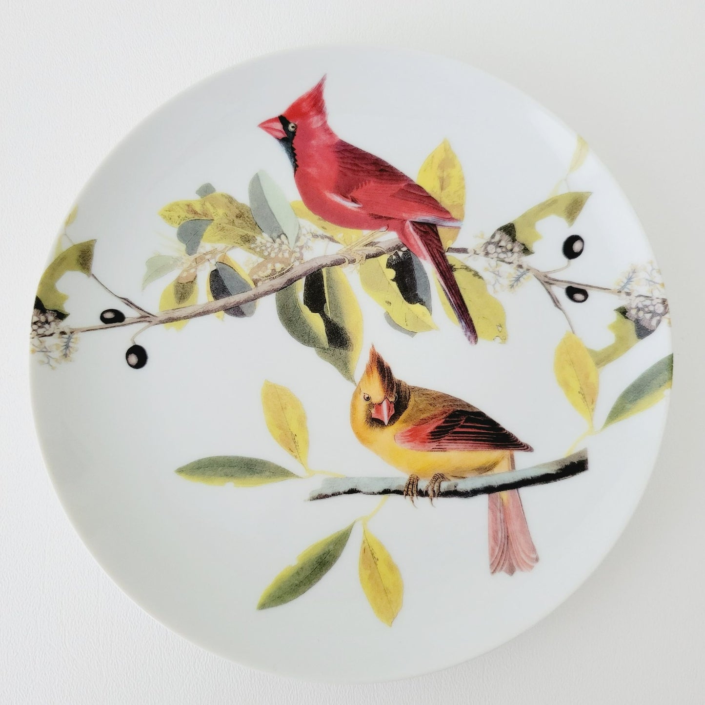 Godinger Audubon Watercolor Bird Salad Plate, Set of 3