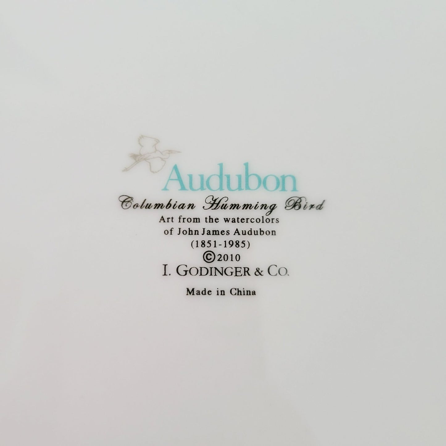 Godinger Audubon Watercolor Bird Salad Plate, Set of 3