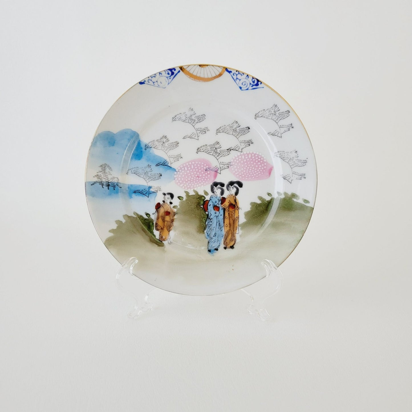 Japanese Kutani  Bread Plate, Set of 4