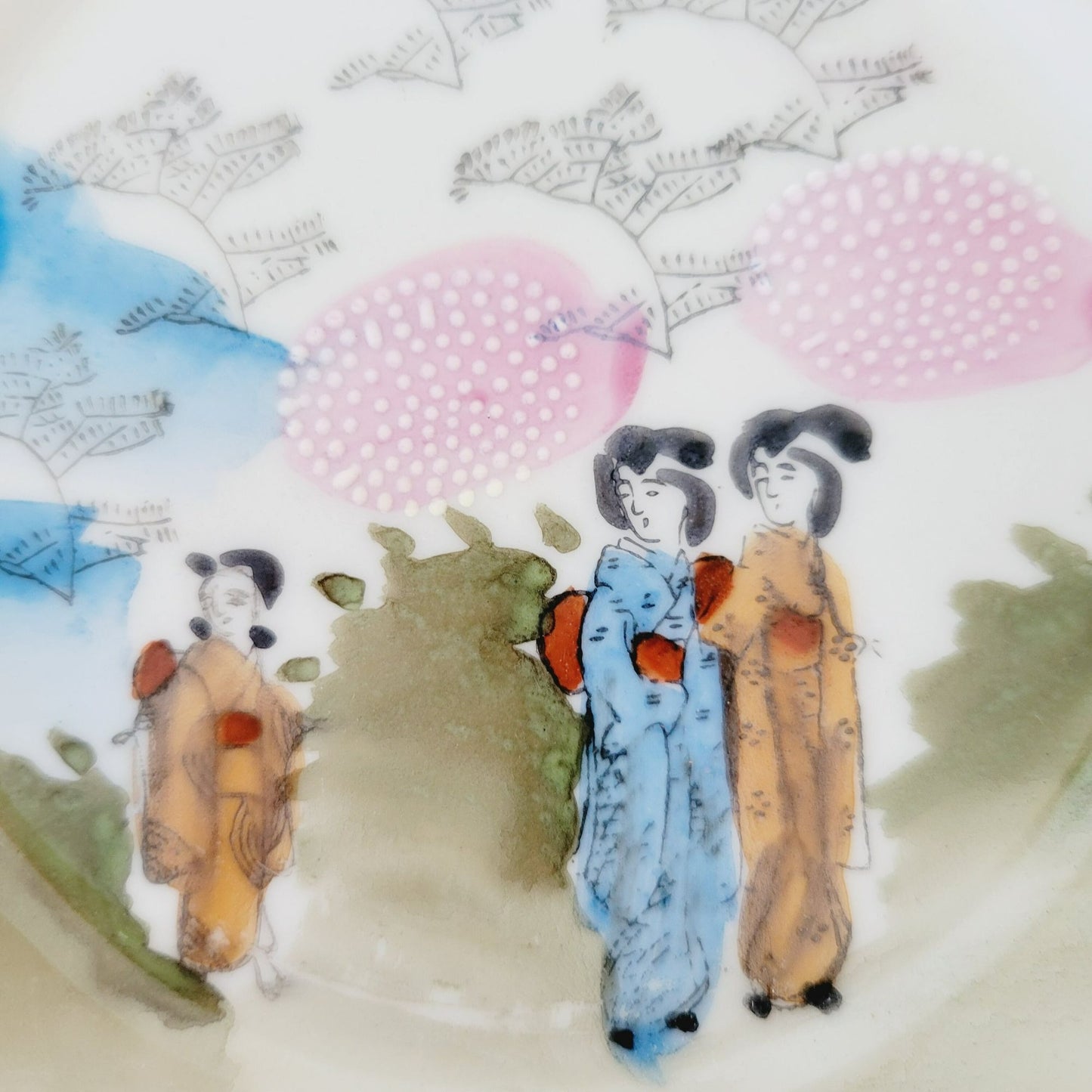 Japanese Kutani  Bread Plate, Set of 4