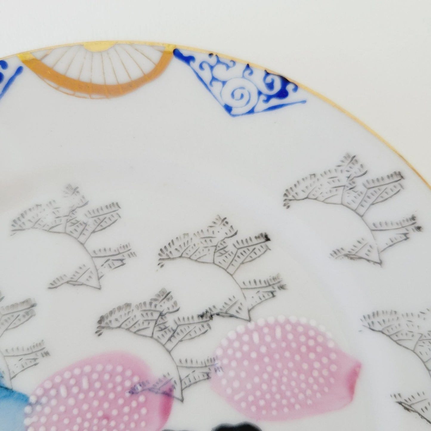 Japanese Kutani  Bread Plate, Set of 4