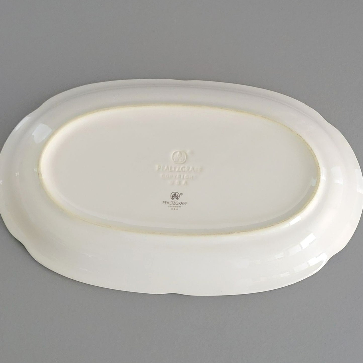 Pfaltzgraff Winterberry 12" Oval Serving Platter, USA Made