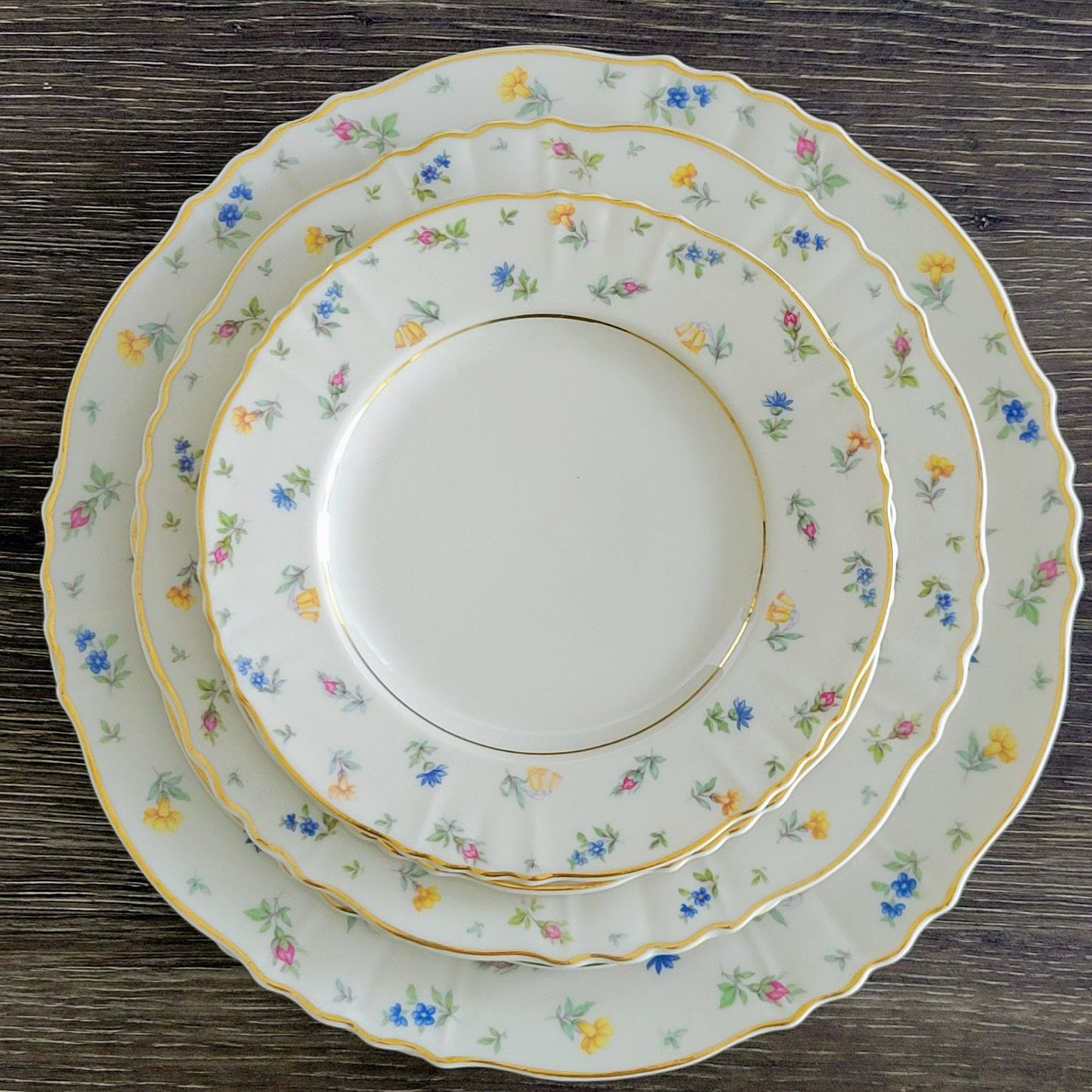 Syracuse Suzanne Dinner Plate Set of 2, c.1950-70s USA