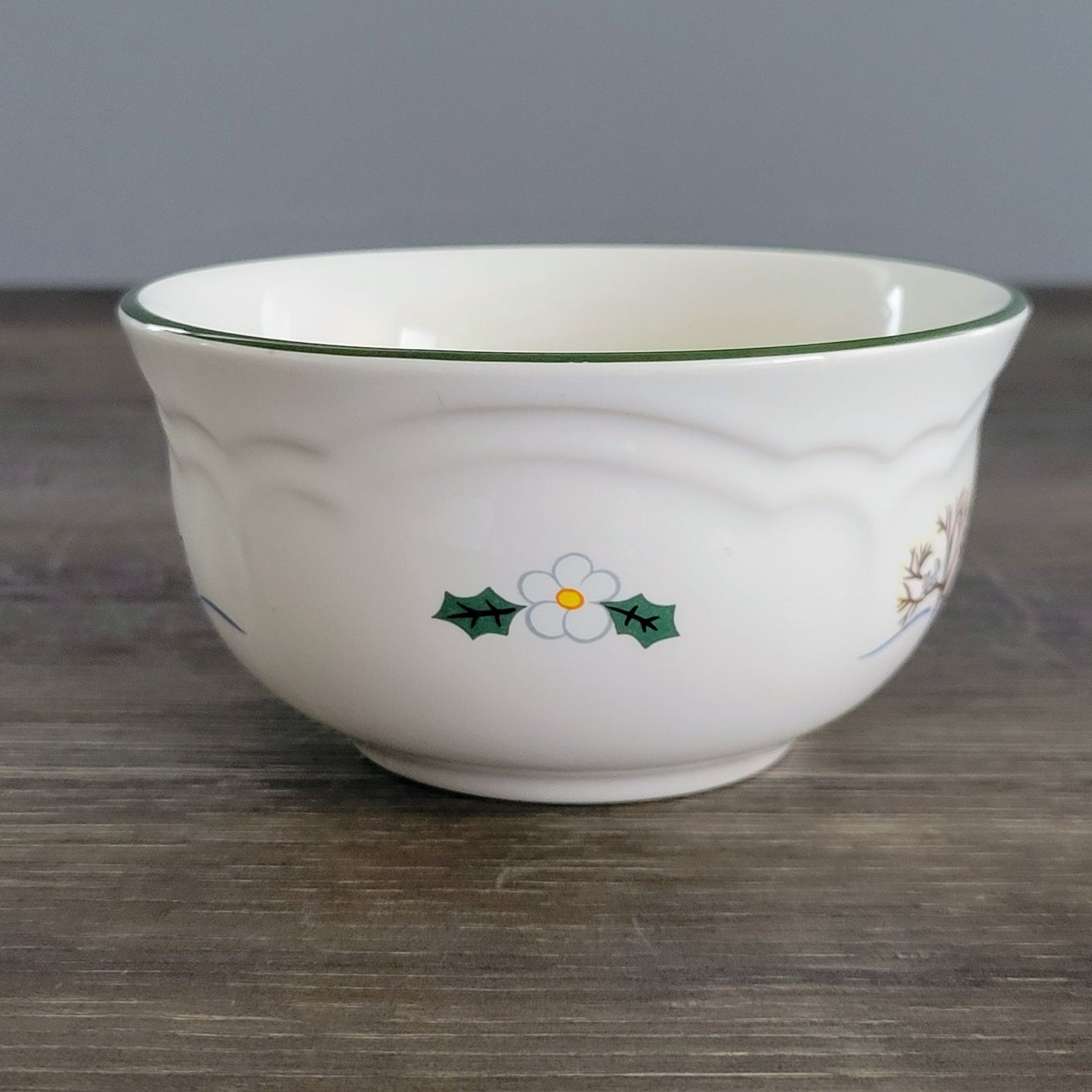 Pfaltzgraff Snow Village Dessert Berry Bowl, c.1990s USA
