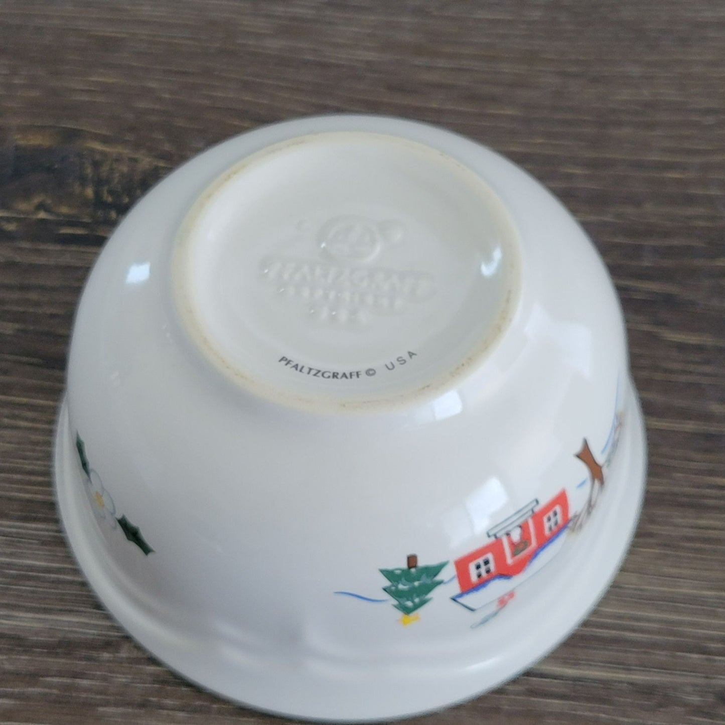 Pfaltzgraff Snow Village Dessert Berry Bowl, c.1990s USA