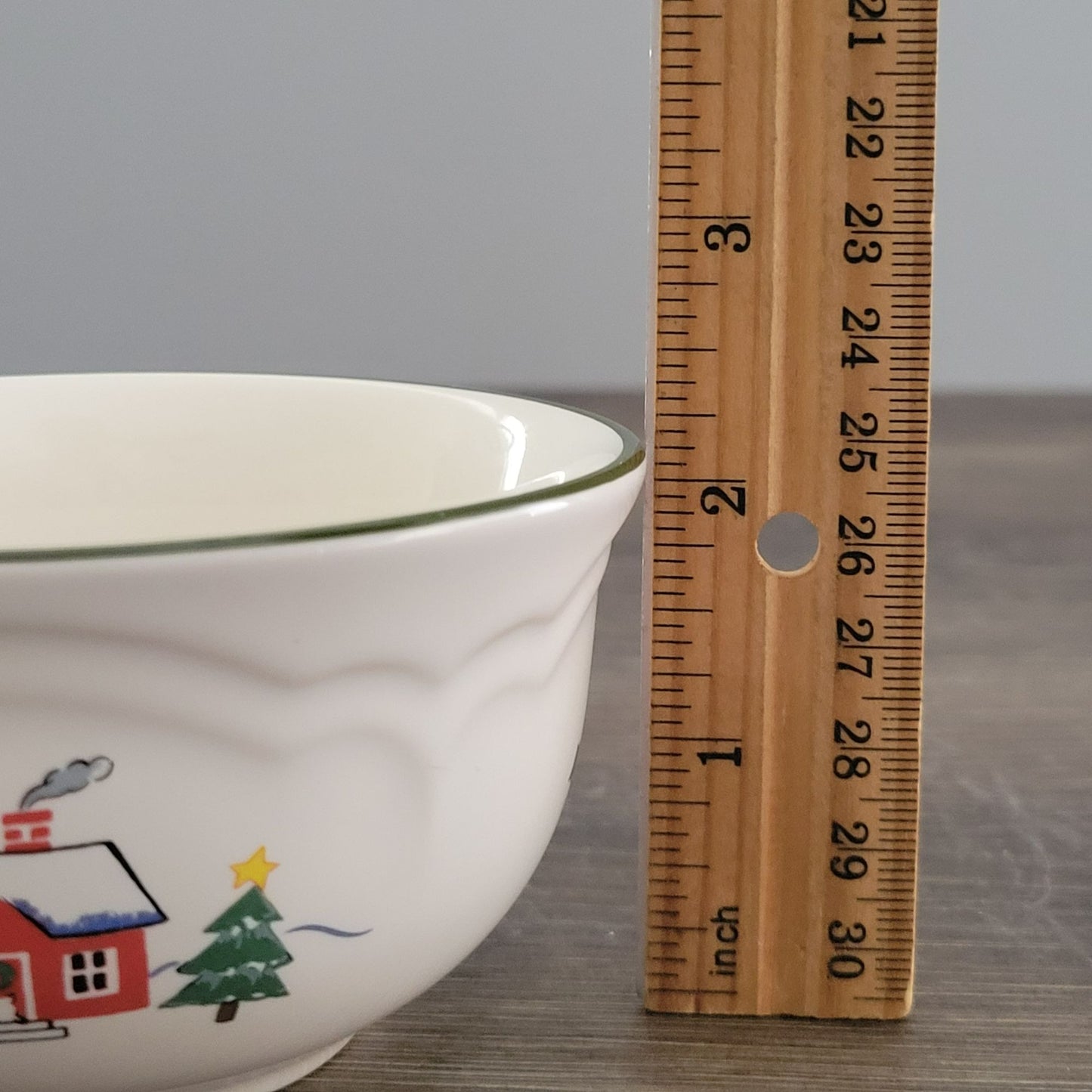 Pfaltzgraff Snow Village Dessert Berry Bowl, c.1990s USA