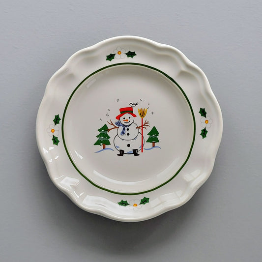 Pfaltzgraff Snow Village Bread Dessert Plate, c.1990s USA