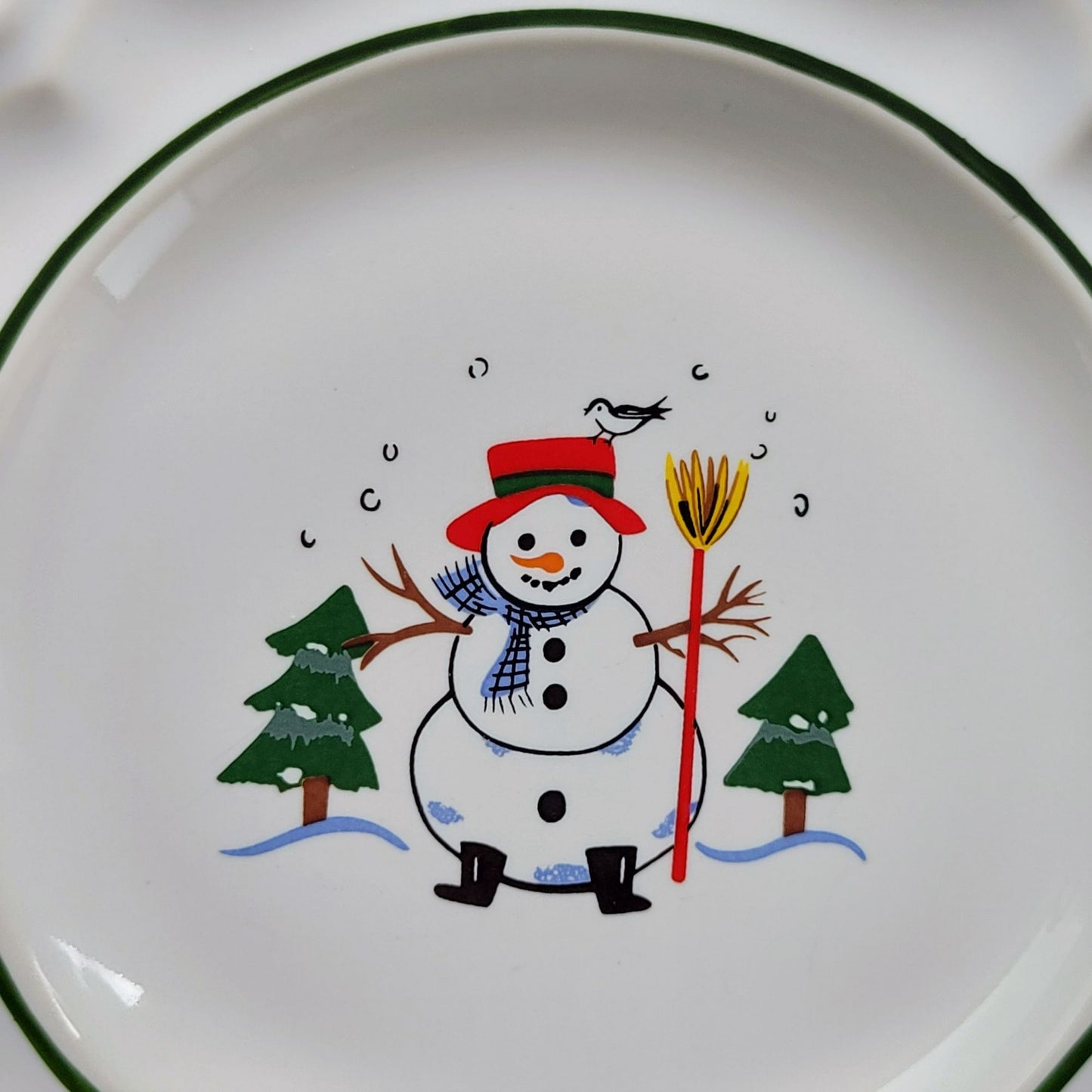 Pfaltzgraff Snow Village Bread Dessert Plate, c.1990s USA