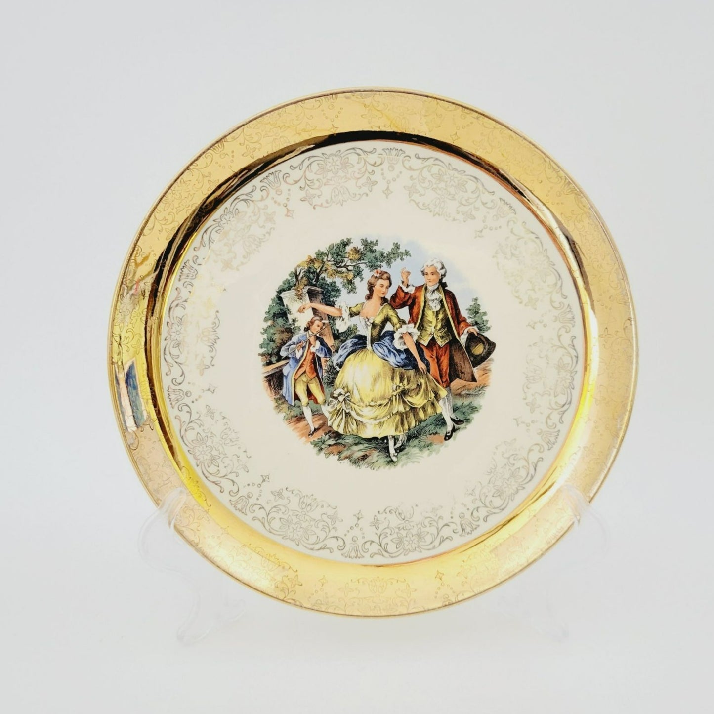 Sabin Crest O Gold George & Martha 9" Luncheon Plate